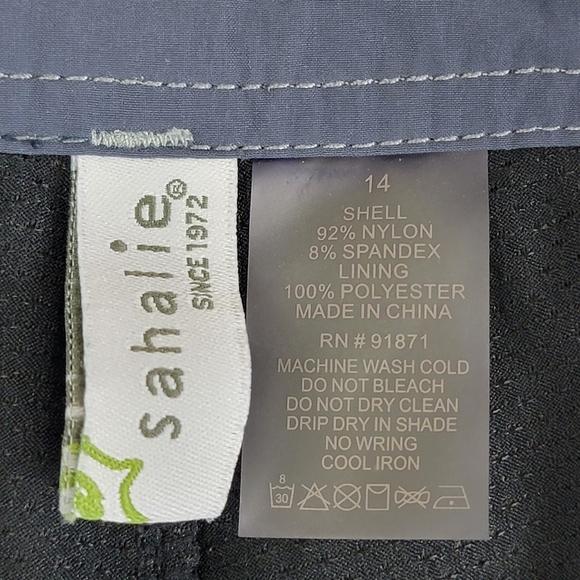 Sahalie Navy Blue Transport Pickleball Outdoor Active Flare Skirt/Skort Sz 14 - Picture 10 of 12